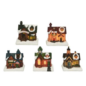 Casita navideña led, 5 modelos