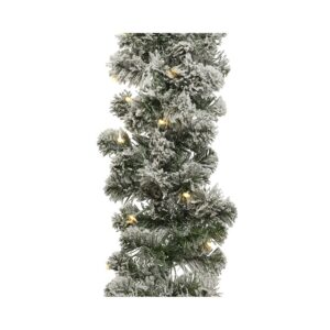 Guirnalda imperial nevada, parpadeante, 50 leds, blanco calido.