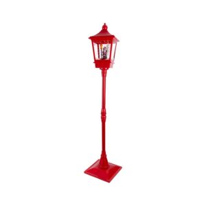 Farola papa noel iluminada 37,5 x 37,5 x 185 cm