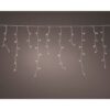 Cortina led de carámbano connect (interconectable) multifunción 250 leds luz cálida con efecto intermitente exterior blanco 7,35 m