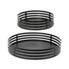 Juego bandejas de hierro negro ø38 y ø28 cm, 2 uds