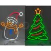 Figura navideña de neón, modelos variados