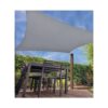 Toldo vela cuadrado color: gris claro 5 x 5 m