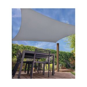 Toldo vela cuadrado color: gris claro 5 x 5 m