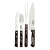 Juego para asado fsc polywood castaño 14 piezas