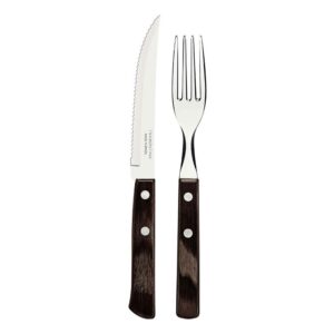Juego para asado fsc polywood castaño 12 piezas