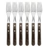 Tenedor de mesa jumbo polywood castaño 20,5 cm 6 uds
