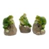 Figura rana con sensor y sonido, 7 x 6 x 10 cm