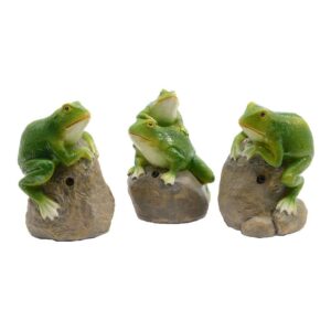 Figura rana con sensor y sonido, 7 x 6 x 10 cm
