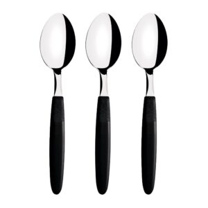 Cuchara de mesa ipanema negro 19 cm 3 uds