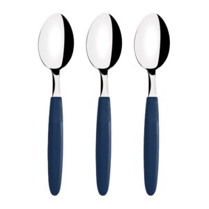 Cuchara de mesa ipanema azul 19 cm 3 uds