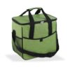 Nevera tipo bolsa 21 l diseño tejana verde con ribete y asa negra, 31,7 x 20 x 33 cm