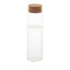Botella de vidrio con tapa de bambú ø8 x 26,5 cm 1 l