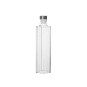 Botella de cristal con tapón inox 1 l