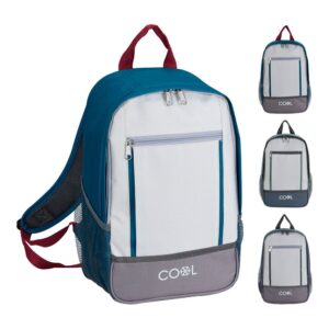 Nevera tipo mochila 10 l colores surtidos con 2 compartimentos, 23 x 15 x 36 cm
