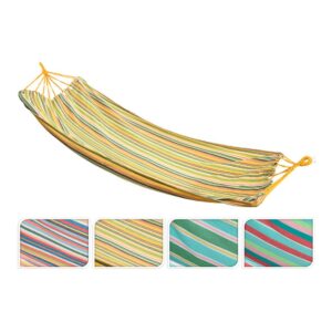 Hamaca de algodón y poliéster 100 x 200 cm, colores surtidos