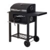 Barbacoa de carbon con tapa 48,5x36x96cm