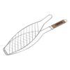 Parrilla para pescado con mango de madera 35 x 14 cm