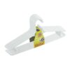 Perchas doble grueso color blanco, 6 uds