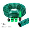 Kit manguera de jardín basic ø15 mm, 5/8 pulg, 15 m