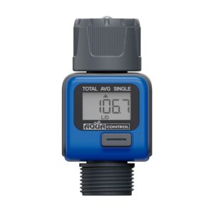 Medidor de caudal de agua digital conexión rh ¾ pulg