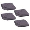 Set base rellenable para parasol, antracita, 490 x 490 x 87 mm