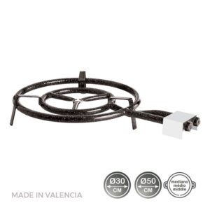 Quemador de gas butano/propano ø50cm 2 fuegos