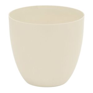 Maceta de inyeccion modelo cuenco ø18cm color ecru