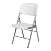 Silla plegable blanca 86,5 x 47 x 54 cm