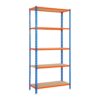 Estanteria metalica sin tornillos con aglomerado maderclick 5/400 simon rack