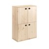 Mueble dinamic 4 puertas pino macizo 105,4 x 70,8 x 33 cm