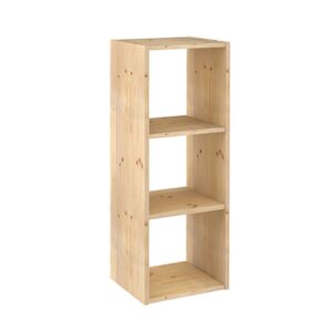 Estanteria modular 3 cubos dinamic pino macizo 107 x 36,2 x 34 cm