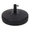 Base de parasol 22 l negro ø51 x 12 cm