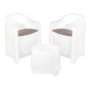 Conjunto jardín 3 piezas blanco