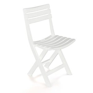 Silla plegable birki color blanco 44 x 41 x 78 cm