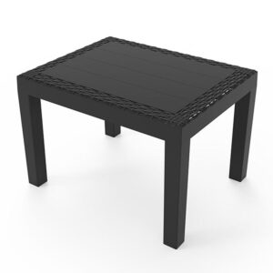 Mesa auxiliar jack color antracita para exterior 59 x 46 x 40 cm