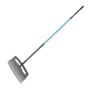 Rastrillo grande para hojas ideal pro con 26 puas 52 x 180 cm