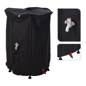 Depósito plegable recolector de agua de lluvia 500 l, ø80 x 100 cm