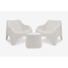 Conjunto jardín cloud 3 piezas blanco
