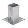 Anclaje metálico cuadrado 9x9cm f50003 faura