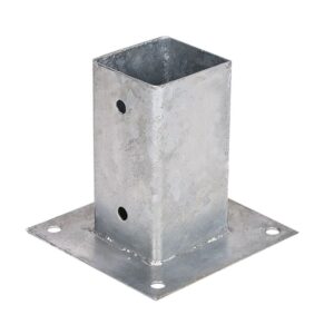 Anclaje metálico cuadrado 9x9cm f50003 faura