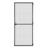 Puerta mosquitera abatible, antracita, 100 x 210 cm