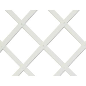 Celosia de plastico 0,5 x 1,5 m color blanco perfil de listones 22 x 6 mm