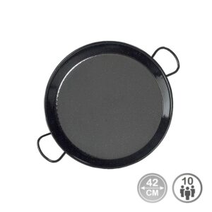 Paellera tradicional de acero esmaltado ø42 cm (10 personas)