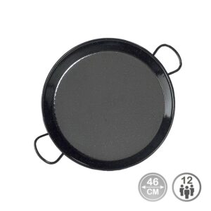 Paellera tradicional de acero esmaltado ø46 cm (12 personas)