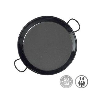 Paellera tradicional de acero esmaltado ø50 cm (14 personas)