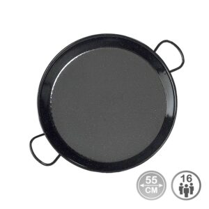 Paellera tradicional de acero esmaltado ø55 cm (16 personas)