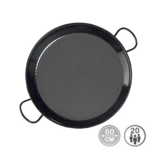 Paellera tradicional de acero esmaltado ø60 cm (20 personas)