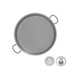 Paellera tradicional de acero pulido ø42 cm (10 personas)