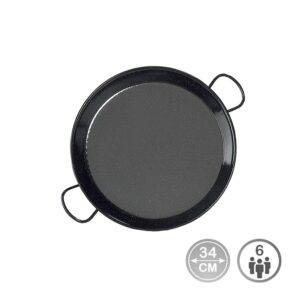 Paellera esmaltada para induccion y vitroceramica ø34 cm (6 personas)
